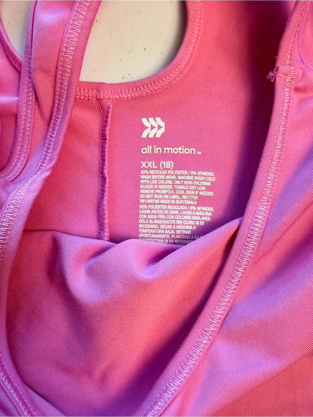 all in motion Bubblegum Pink Short Sleeve Active Tee with Back Cutout